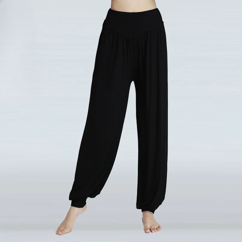 Dance Pants Women's Modal Loose Feet Dancing Wide-Legged Leotards Latin Yoga Practice Long Trousers Soft Modal Home Pants image 6