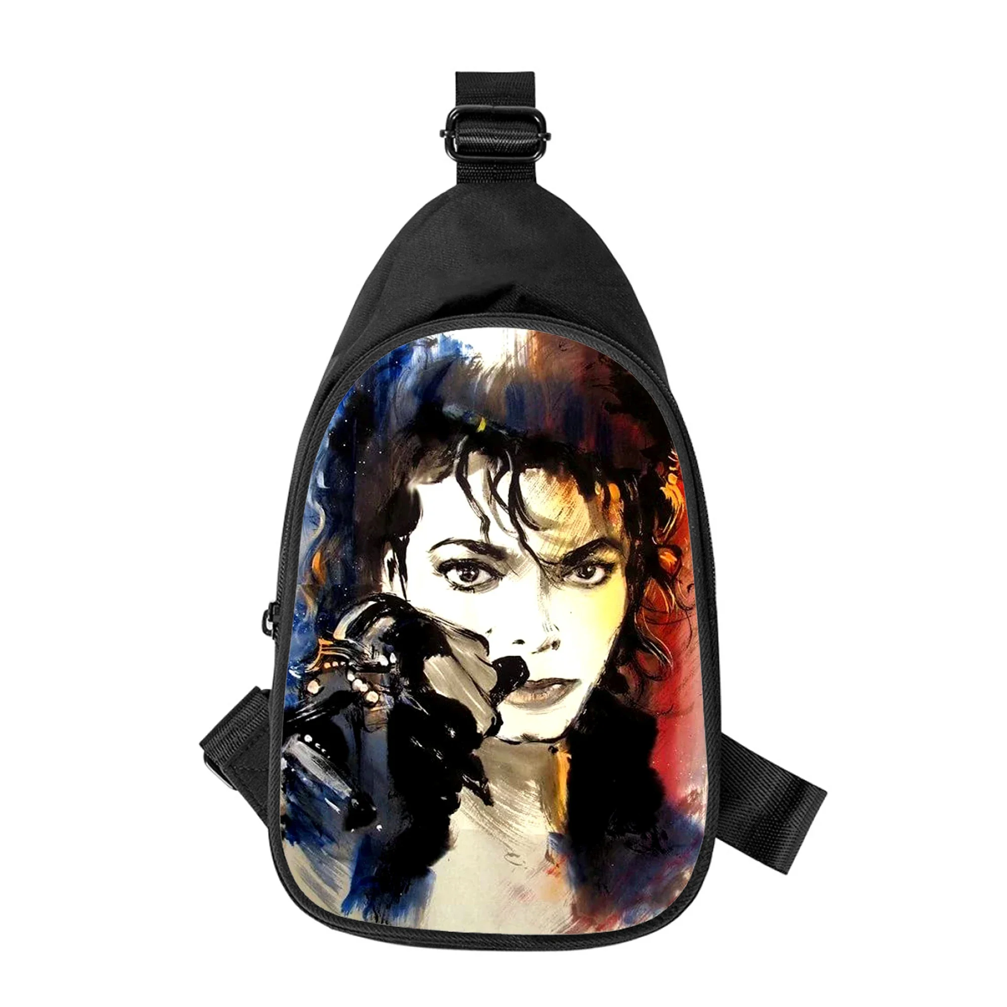 Michael Jackson 3D Print New Men Cross Chest Bag Diagonally Women Shoulder Bag Husband School Waist Pack Male chest pack