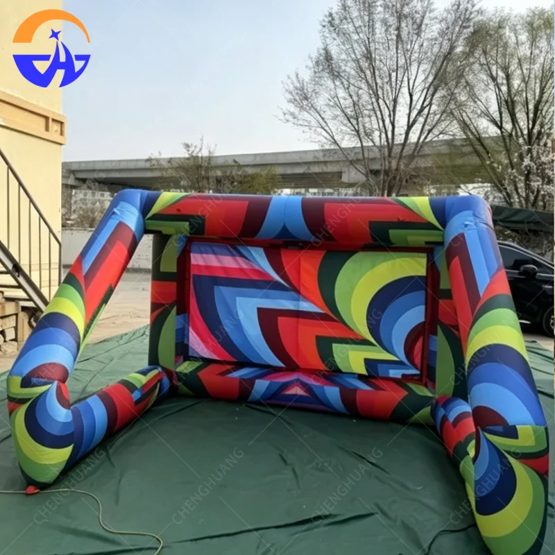 Customized inflatable football door frame model with blower Oxford cloth advertising inflatable decorative props