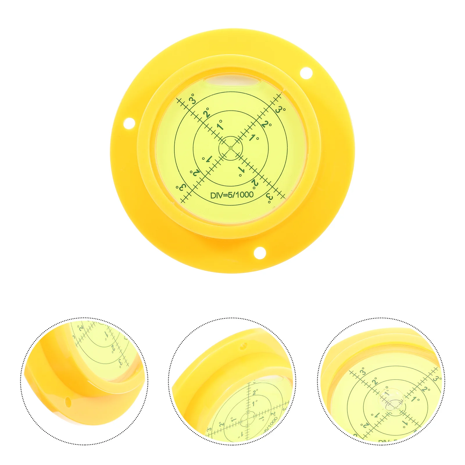 Bubble Level Round Small Base Portable Spirit Level for Rv Refrigerator Camper Tripod Speaker Adjustment Measuring Tool