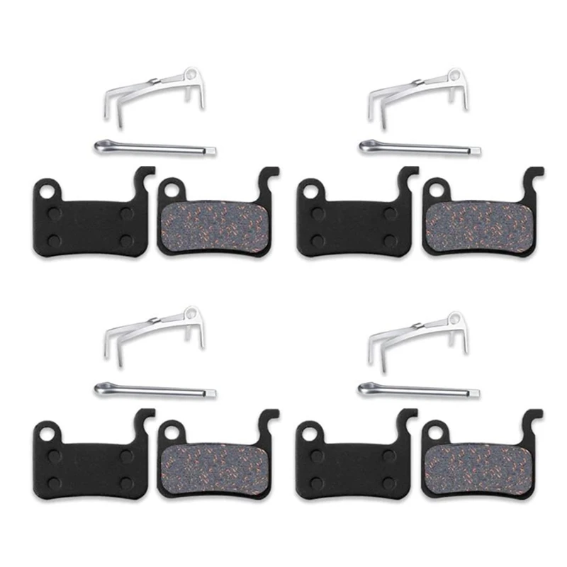 Bicycle Brake Pads,4 Pairs Brake Pads Mountain Bikes,Disc Brake Pads for Shimano LX M585 Deore M505 Hone M601 M655,Etc