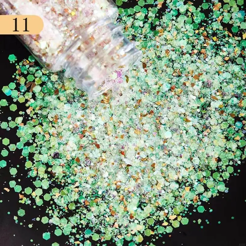 

A9BF Mixed Sequins Glitter Sequins Manicure Glitter Sparkling Design Decoration Accessories Sparkling Sequins Mix