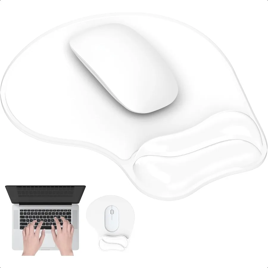 

Коврик для мыши с гелевой подставкой для запястья Эргономичный удобный компьютерный порт для запястья для ноутбука Обезболивающий коврик для мыши с нескользящей полиуретановой основой для ноутбука