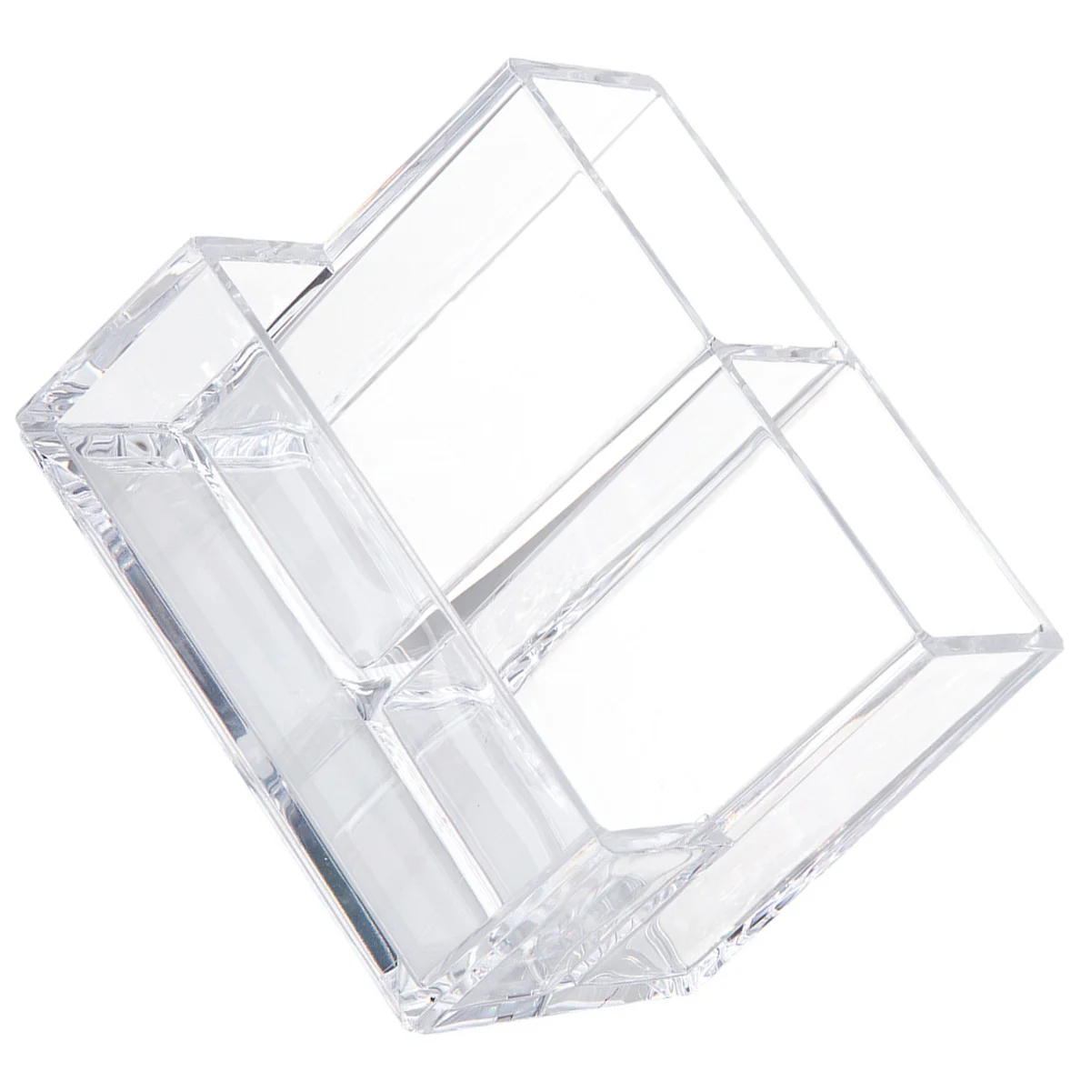 

1Pcs Transparent Acrylic Storage Case Space Saving Desktop Organizer Pen Holder Container Office Supplies Sundries