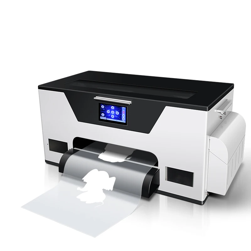 

Factory Price 33cm XP600 DTF Inkjet Printer, Heat Transfer PET Film 13inch T-shirt Printing Machine