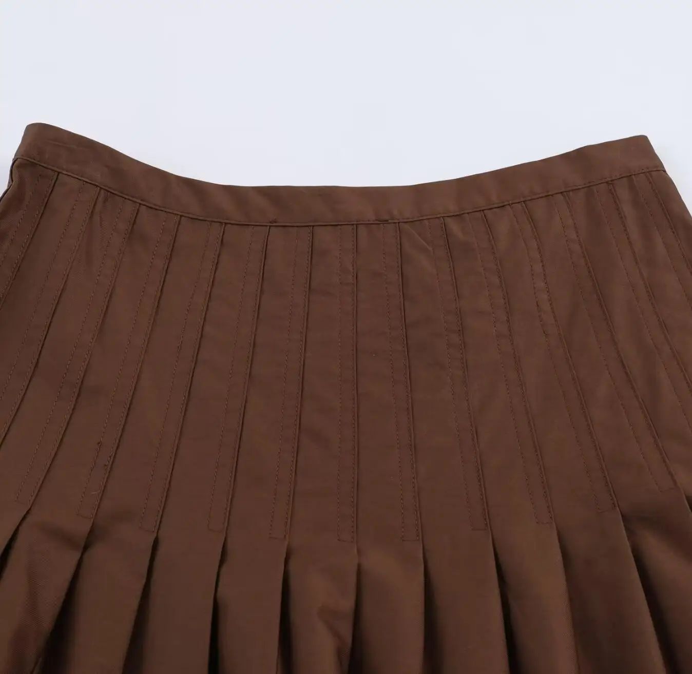 Vintage High Waist Package Hips Pleated Midi Long Skirt Coffee Spring Summer Women Long Skirts Femme Black