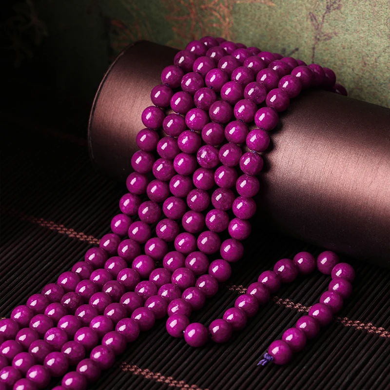 1 Strang Naturstein Sugilite Farbige Chalcedon-Perlen Lose Distanzperlen Edelstein 6 8 10mm Für Schmuckherstellung DIY Armband Zubehör