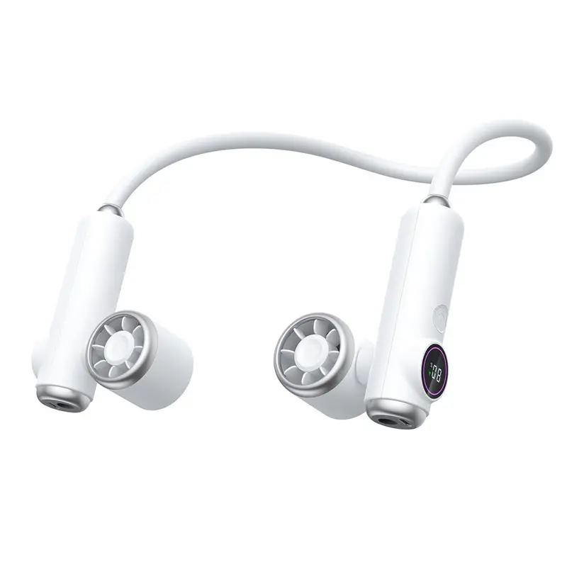 ventilateur-de-cou-portable-n98r-5-vitesses-4000-mah-rechargeable-par-usb-sans-pales-personnel-a-porter-mains-libres-flux-d'air-puissant-blanc