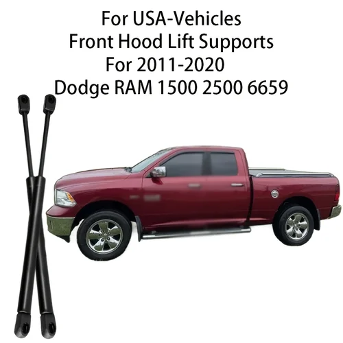 2 uds soportes de elevación de capó delantero amortiguadores de Gas puntales para RAM 1500 2500 2011-2020 6659