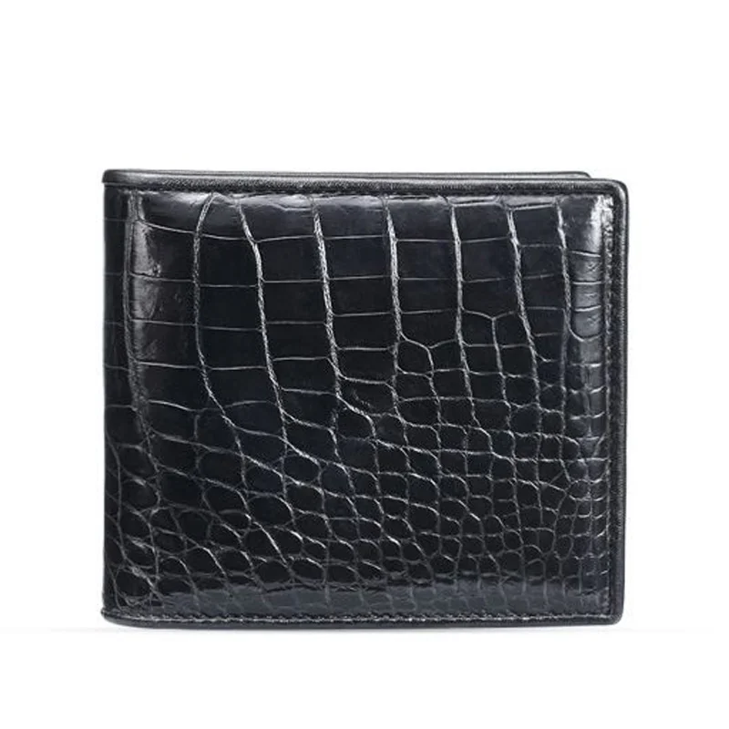 2024 New Fashion Business Men's Alligator Wallets Real Crocodile Genuine Leathe Wallet Boy Brand Luxury Card Holder Purse