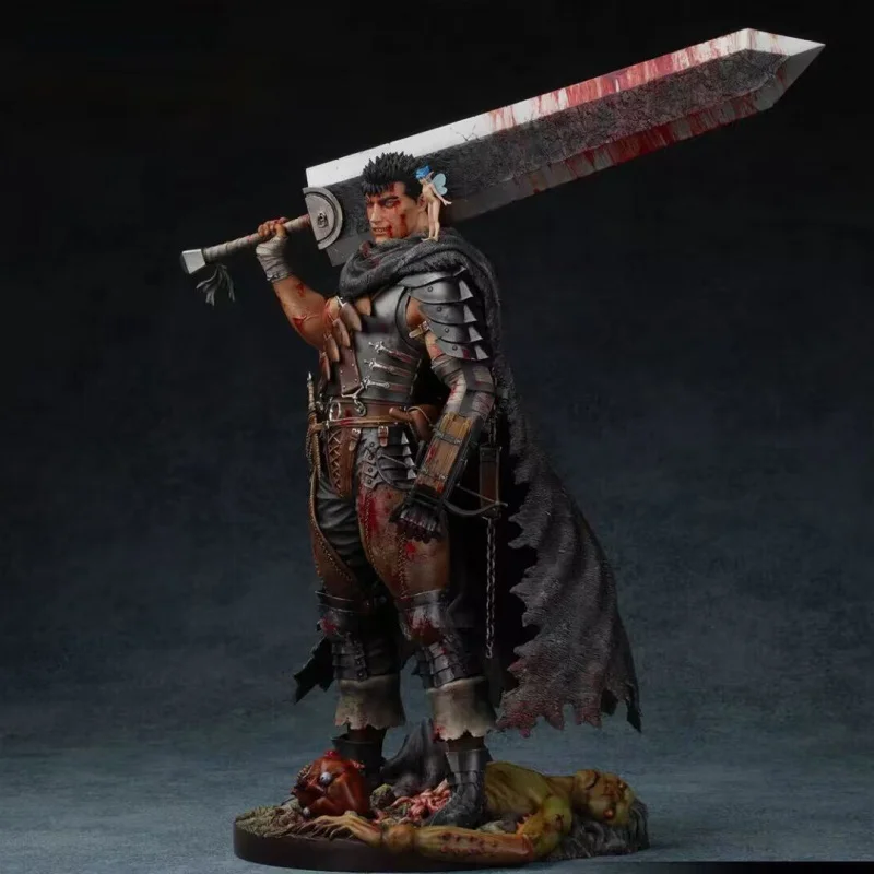

2026 Guts Statue Berserk Black Swordsman 1/6 Scale New Heavy Armor Version Collectible Anime Figure Adult Collection Display