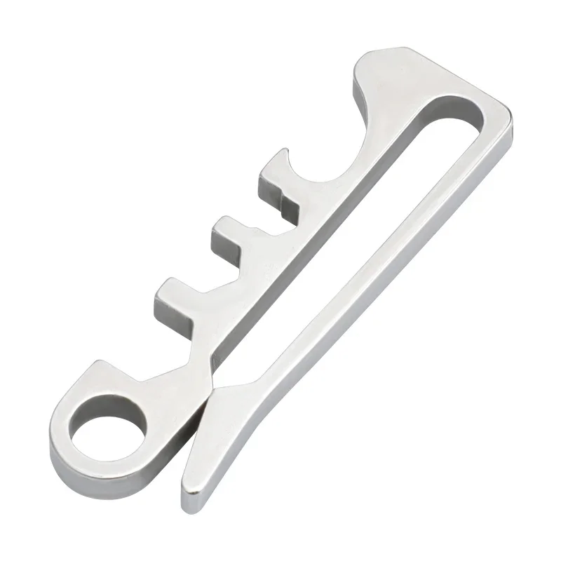 Belt Loop Keychain Clip, stainless steel Carabiner Keychain Key Holder for Duty Belt, Car Key Chain with bottle opener，Hexagona