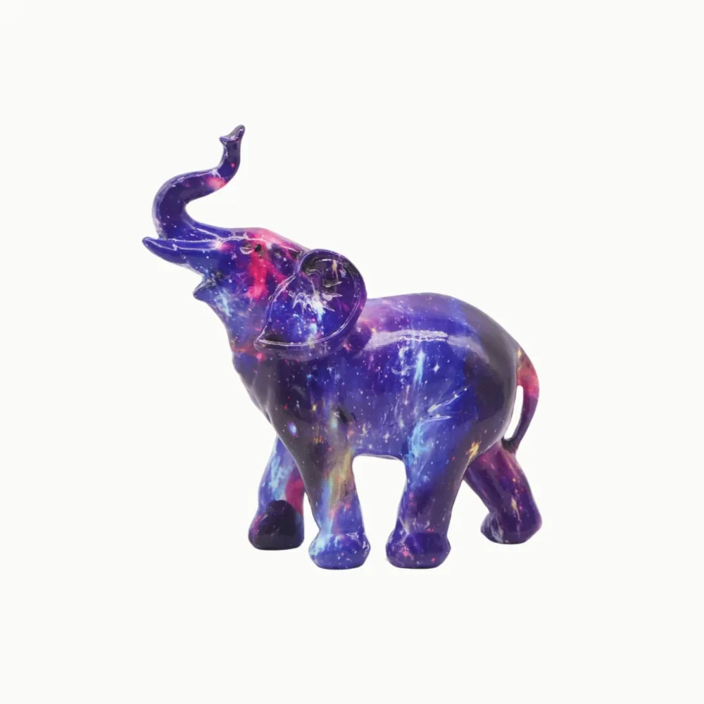 

Kawaii Colorful Mini Elephant Model Cartoon Mini Graffiti Elephant Figurine Durable Modern Elephant Kids Toy Bedroom