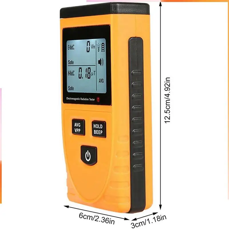 A92Z 2X Socket Radiation Detection,Portable Dosimeter Counter With LCD Display, Radioactive Detector GM3120
