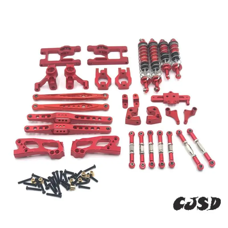 

CJSD-For Weili 12427 12428 12423 Feiyue Remote Control Car Spare Parts Metal Upgrade And Modification 12-Piece Set