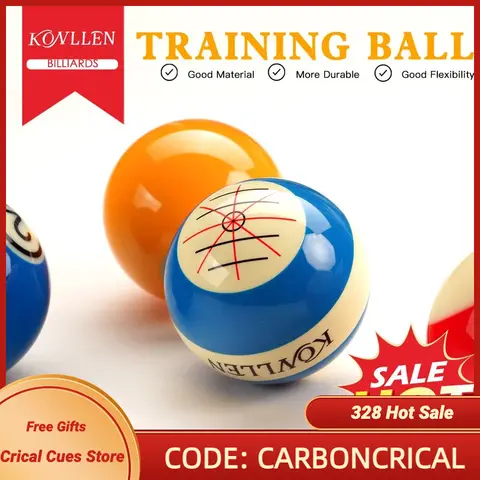 KONLLEN 당구 큐 볼 스누커 풀 볼, 연습 훈련 인공물 교체 테이블 볼 연습 액세서리, 57.2mm, 52.5mm