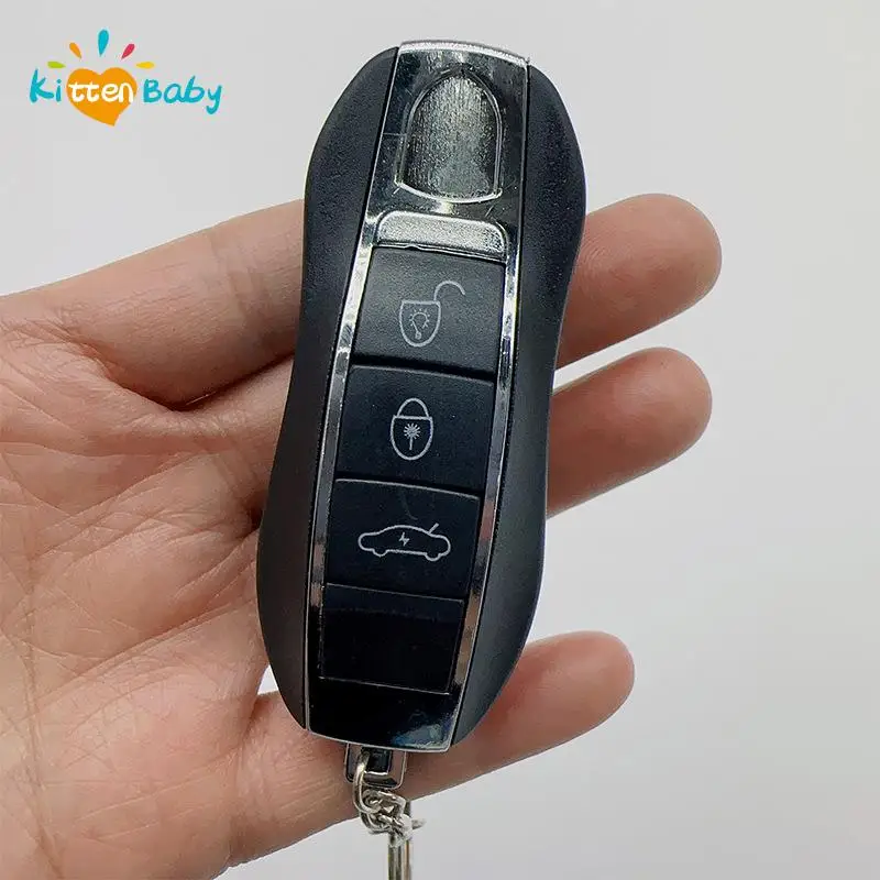 Black Electric Shock Car Key Prank Toy Keychain Practical Jokes Funny Trick Prank Toys For Children Kids Gift