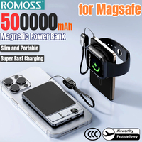 ROMOSS 500000mAh Magnetic Power Bank Large Capacity Super Fast Charging Wireless External Battery for Magsafe for iPhone Huawei