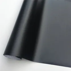 Matte Black Vinyl Car Wrap Film Foil Sticker Sheet Vehicle Decal Window Trim Console Computer