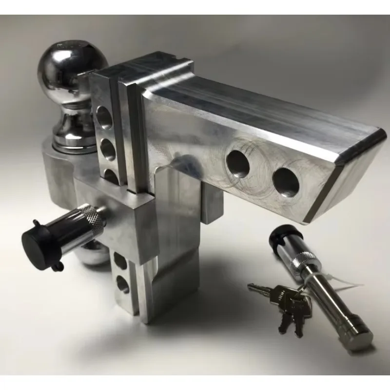 Precision CNC machining of 6-inch 2-ball adjustable trailer attachment devices for RV parts