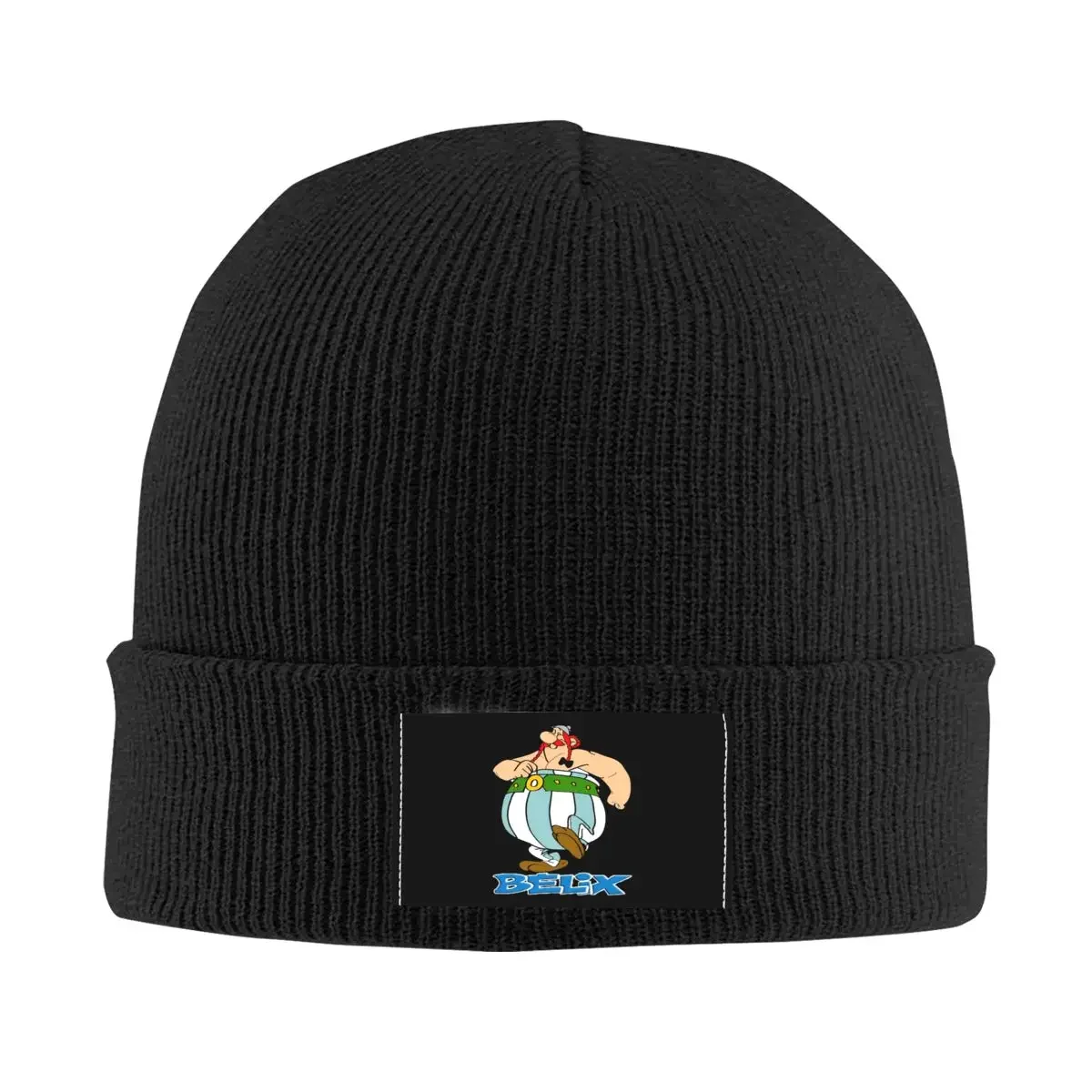 Asterix-and-Obelix Knit Skull Beanie For Women Men 80s Comic Warm Winter Skullies Knitted Caps