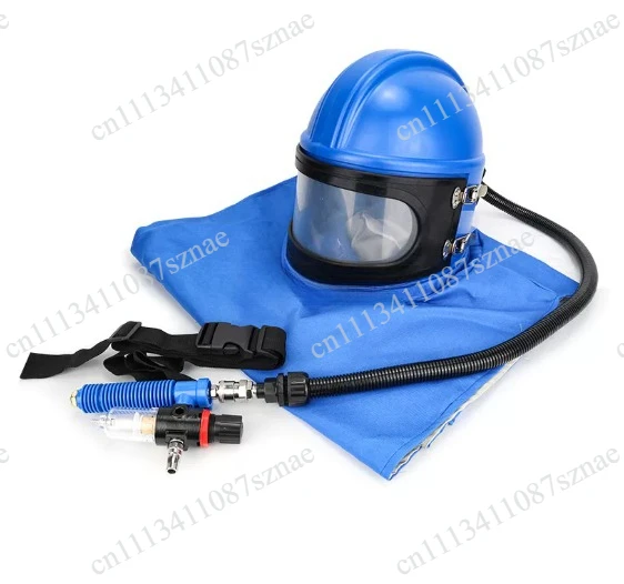 casque-de-sablage-capuche-de-sablage-avec-tuyau-d'air-respirant