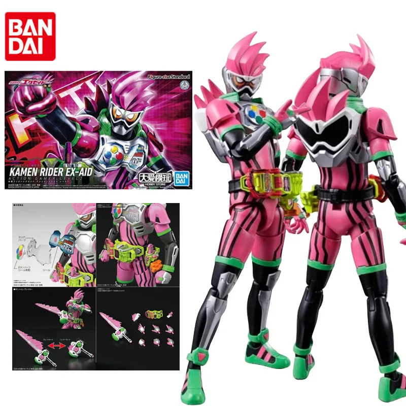 

Bandai Genuine Kamen Rider Anime Figure FRS Kamen Rider Ex-Aid Action Figure Toys for Boys Girls Kids Gift Collectible Model