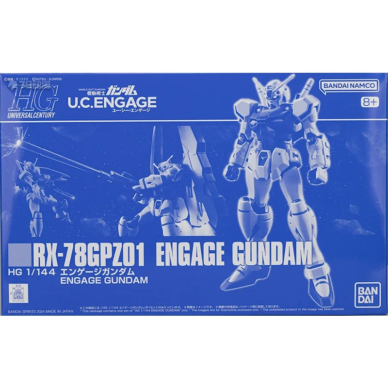 Original Genuine Bandai Anime GUNDAM Engage RX-78GPZ01 HG 1/144 Assembly Model Toys Action Figure Gift Collectible Ornaments Kid