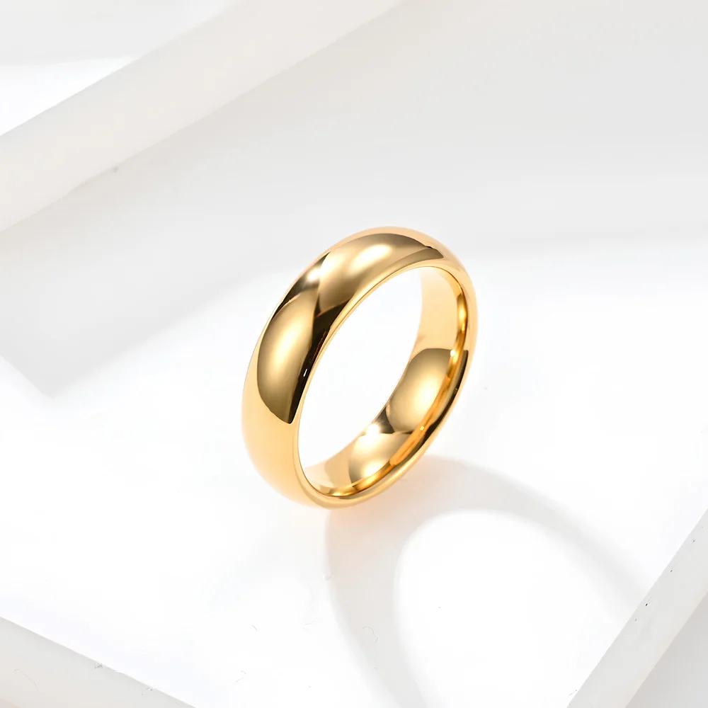 Wolframcarbid-Eheringe für Damen und Herren Klassische Komfort-Fit Gewölbte Ringe Einfacher Gotischer Stil Verlobungsringe – Detail 4