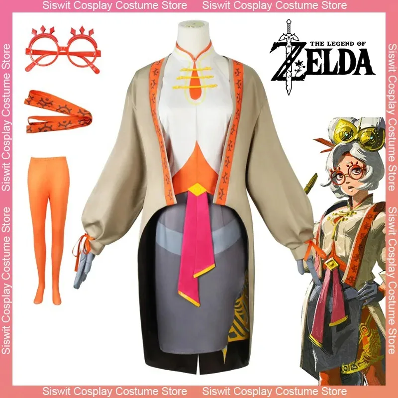 Purah Косплей Костюм Игра Zelda Слезы Королевства Униформа Женское Платье Опора Полный Комплект Аниме Карнавальная Вечеринка Одеваются Костюмы Для Девочек Purah Косплей Костюм Игра Zelda Слезы Королевства Униформа Женское Платье Опора Полный Комплект Аниме Карнавальная Вечеринка Одеваются Костюмы Для Девочек