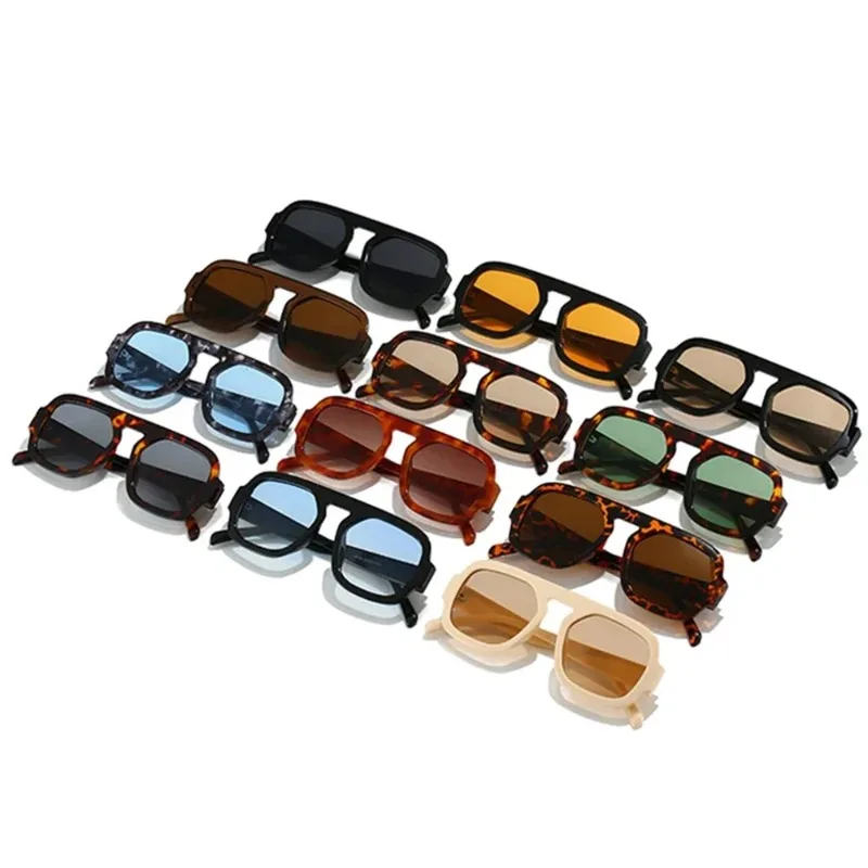 Retro Square Sunglasses Women Fashion Brand Design Gradient Shades UV400 Men Punk Sun Glasses view 6