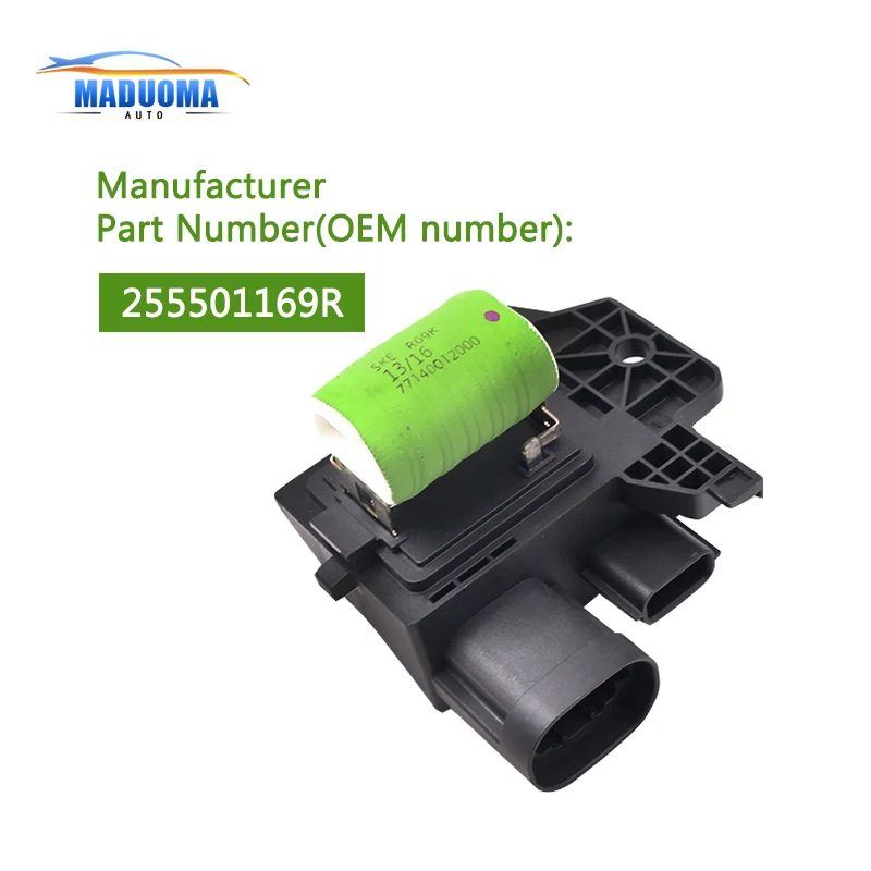 New 255501169R Pins Heater blower fan Motor Control Resistor For Renault High Quality 25550-1169R