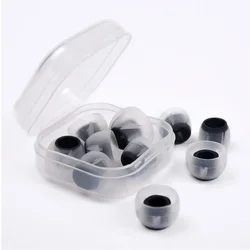 3Pair Silicone Earbuds with Spirals 4.5mm (L M S) Ergonomic Elasticity Ear Sleeves for In-Ear Headphones
