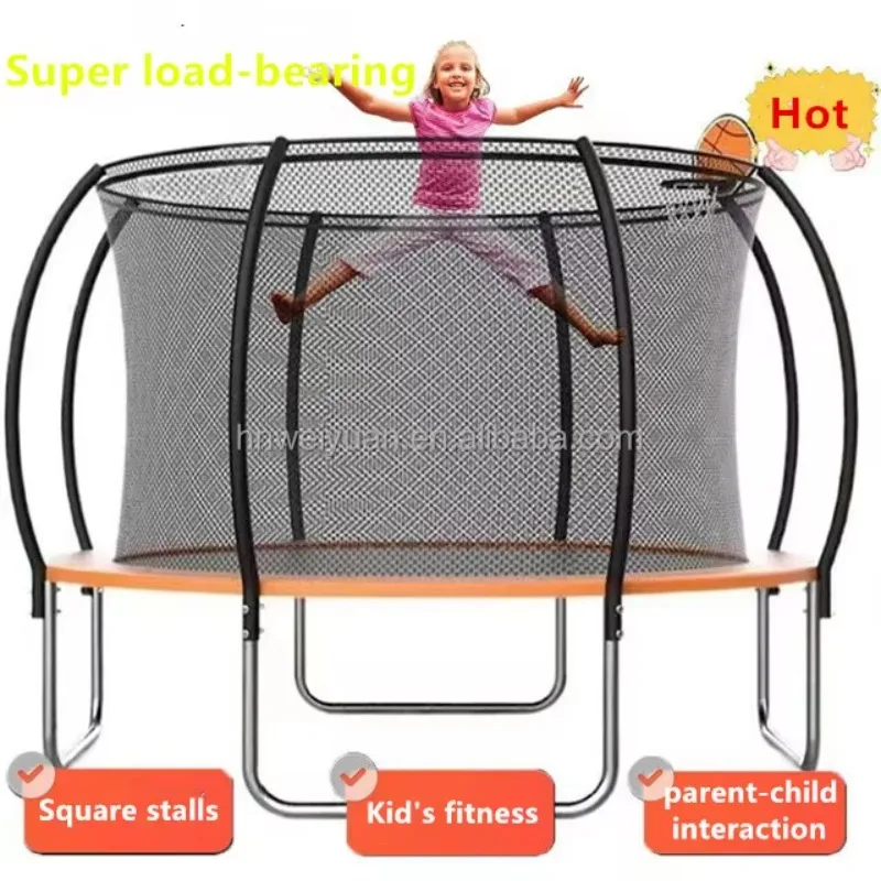 

Mini 10ft Round Jumping Trampoline for Kids Indoor and Outdoor Fitness Equipment with Ladder Steel and PP Material