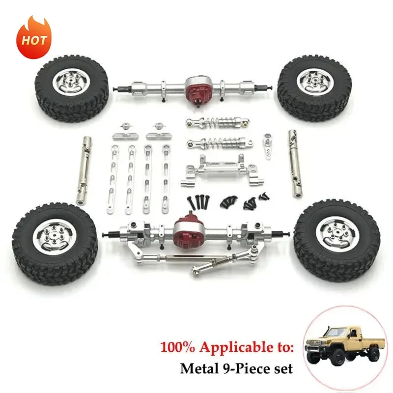 RCGOFOLLOW MN82 LC79 MN78 1/12 RC Car Parts Aluminum Alloy Front Rear Portal Axle Upgrade and Modification Vulnerable DIY Kits