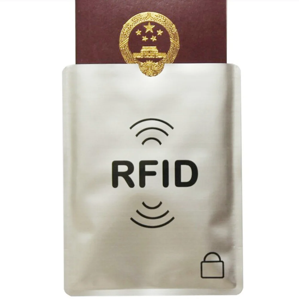 Fast Drop Shipping RFID Blocking Passport Secure Sleeve Protector Holder Safety Shield 100% New Protector De Pasaporte