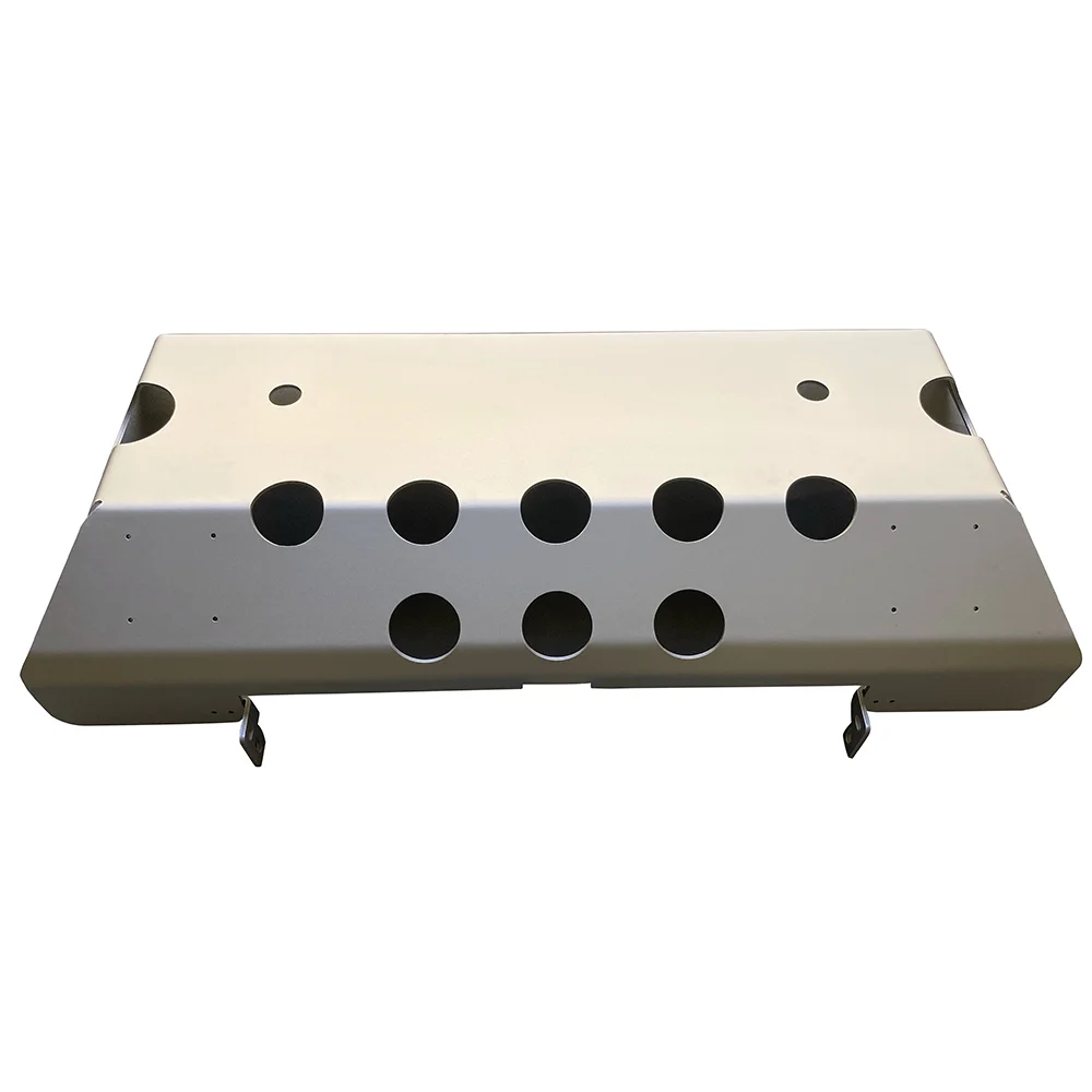 For Silver Aluminum Alloy Rear Skid Plate Bumper Guard for Mercedes G Wagon W463 G63 G65 4X4 - Exterior Bumper Part