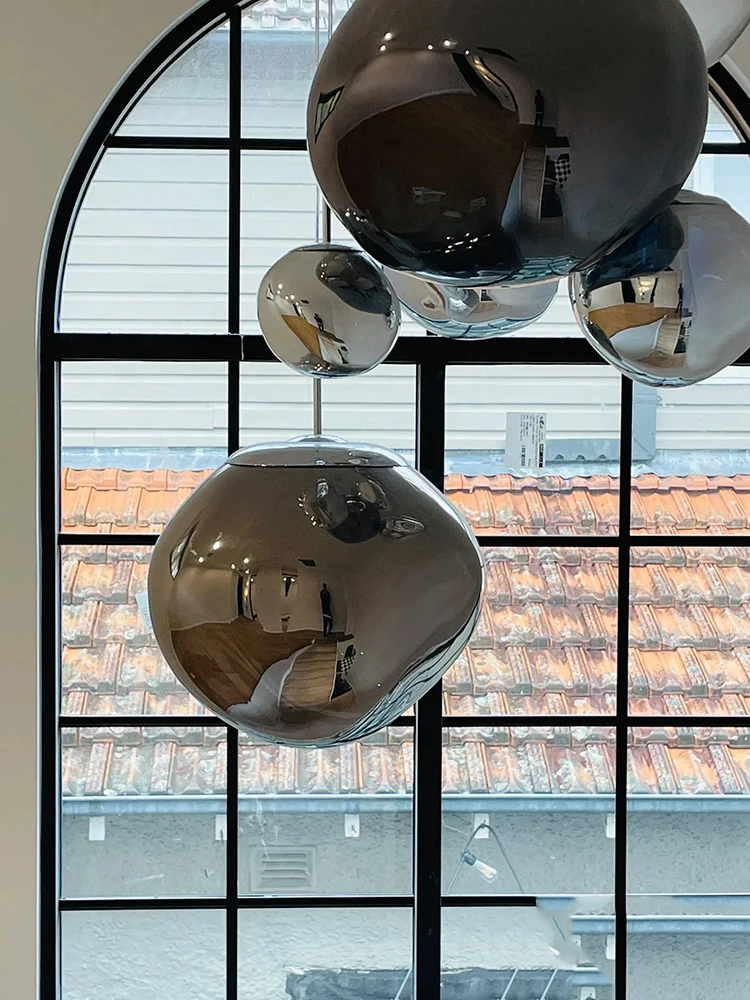 Nordic Art Loft LED Lampa Wisząca Nowoczesne Oświetlenie PVC Dekoracja Wnętrz Salonu Oprawy Oświetleniowe do Domu Lampa Wisząca do Kuchni — 2
