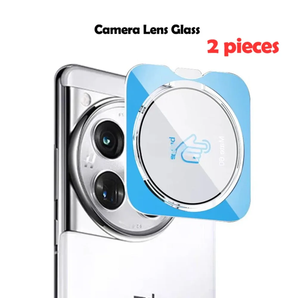 2 pi�ces de protection d'objectif en verre tremp� HD pour OnePlus 13 13R 13T 12R 12 1+ 13R 13 13T 12R 12, protection d'objectif d'appareil photo, couverture d'objectif arri�re AR