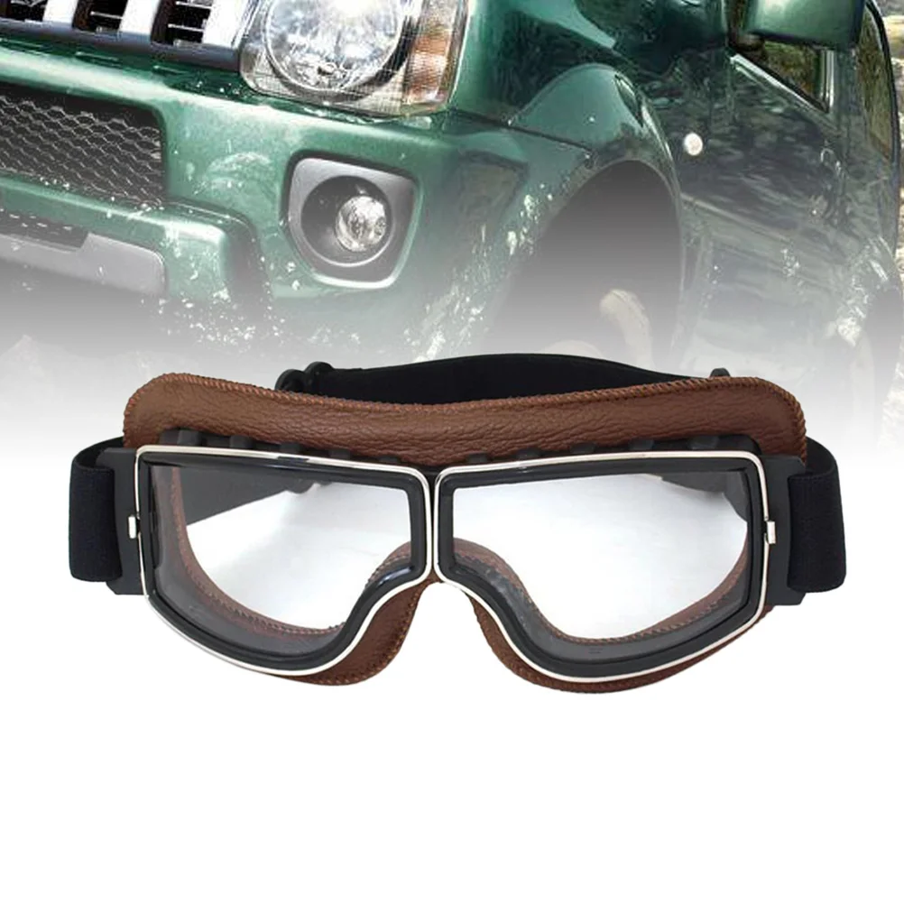 نظارات ركوب الخيل نظارات الشتاء للتزلج على الجليد دراجة نارية ركوب الدراجات Uv400 حماية مكافحة الضباب عدسة الغبار نظارات البني #3