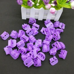 40Pcs Alphabet Number Character Letter Cookie Cutter Fondant Cake Biscuit Baking Mould DIY Cake Decorating Tools with Handle