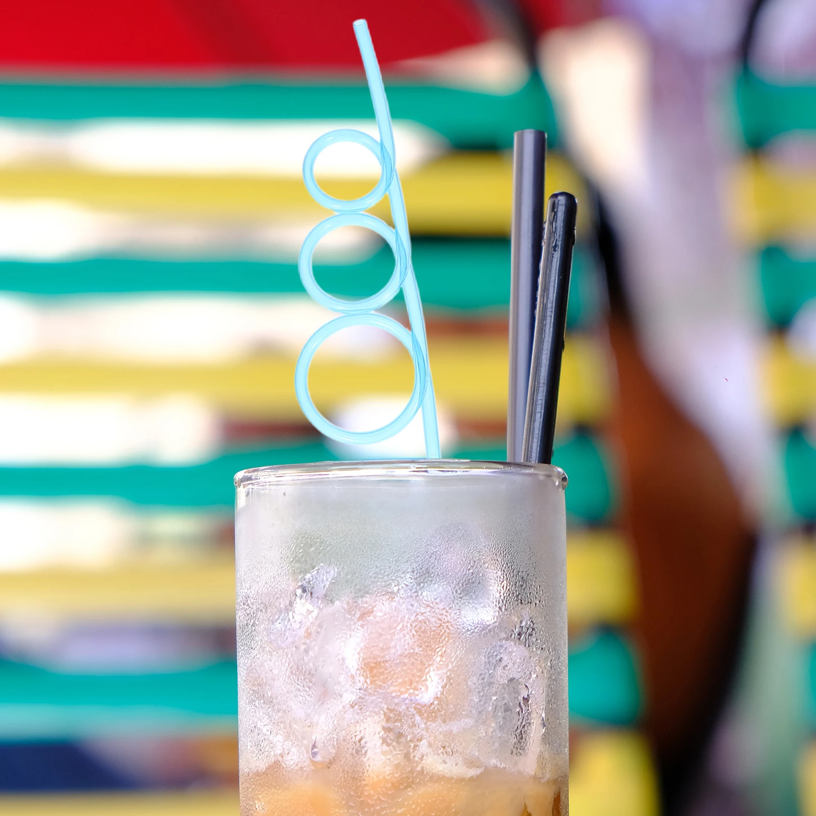 

30 pcs Creative Set Reusable Drinking Straws for Kids Beach Party Supplies Fun Plastic Straws Cold Drinks Bendable