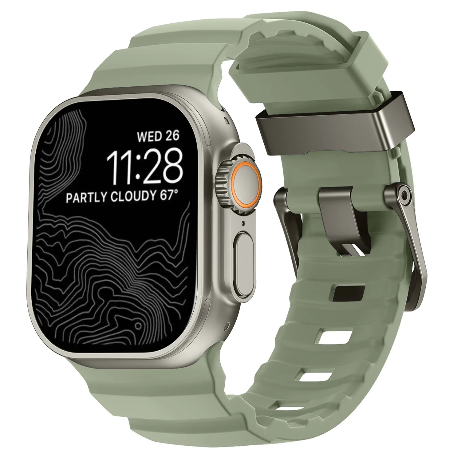 NONE Trail Silikonarmband für Apple Watch Ultra 3 2 49 mm Armband 46 mm 45 mm 44 mm Sportarmband für iWatch Serie 11 10 Ultra 9 8 7 6 SE3 6