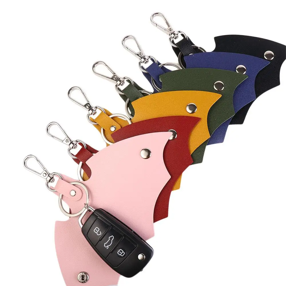 Key Protector Mini Card Bag PU Leather Key Cover Men's Key Holder Car Key Organizer Leather Keychain Remote Key  Pouch