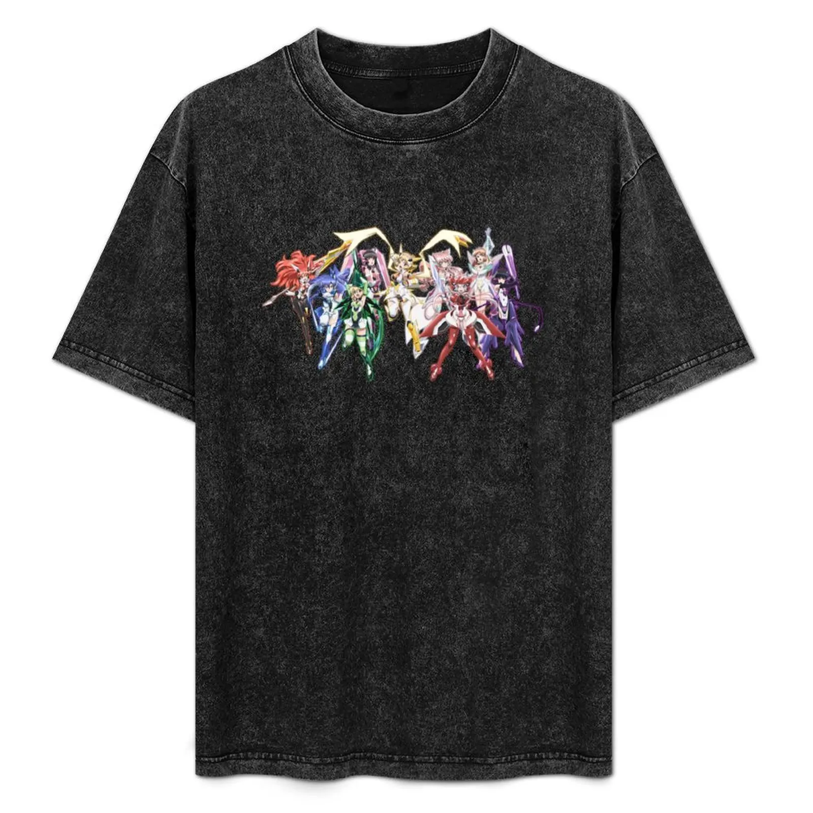 Senki Zesshou Symphogear T-Shirt plain vintage anime shirt oversized new edition men clothings