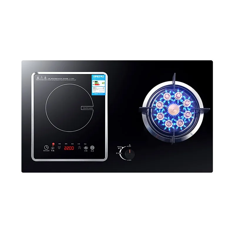 Double Burner Built-in Gas Stove with Electronic Ignition Energy Efficient Natural Gas Stove for Household Use