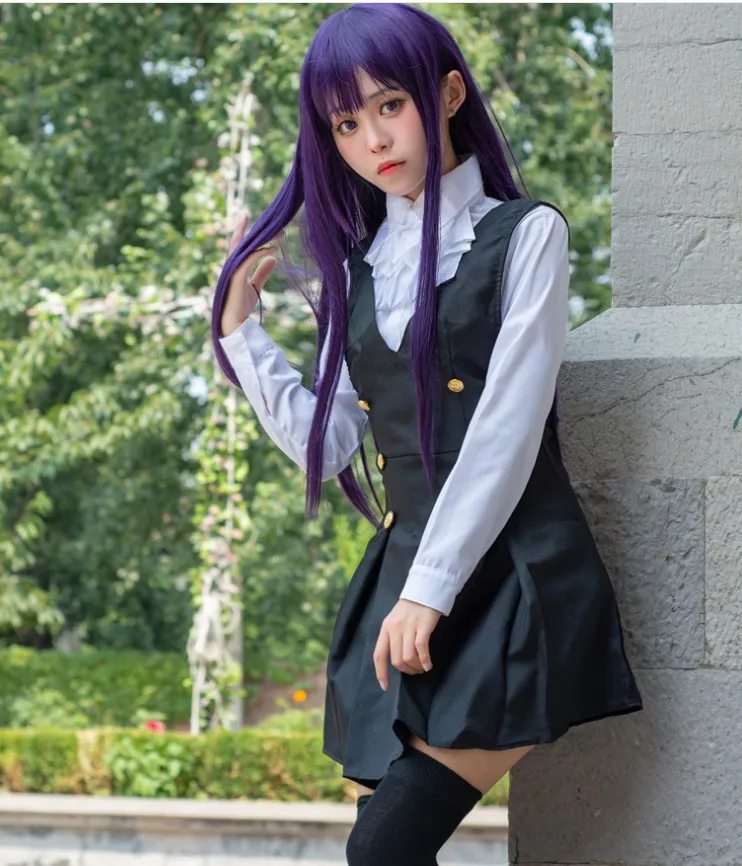 New Shirakiin Riricho Anime Inu x Boku SS Cosplay Cartoon Halloween Cos Woman Man Cosplay Costume Shirt skirt bow tie 2026 view 5