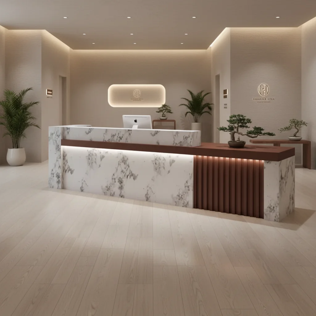 az-Modern Company Front Desk Reception Counter Office bar Beauty Salon Hotel Lobby Information Desk Cashier Counter Custom-made@