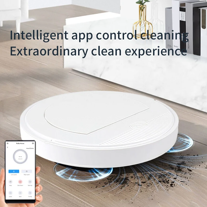 Robot Vacuum Cleaner Smart Ultra Thin Automatic Sweeping Suction Towing 3 In 1 APP Remote Control