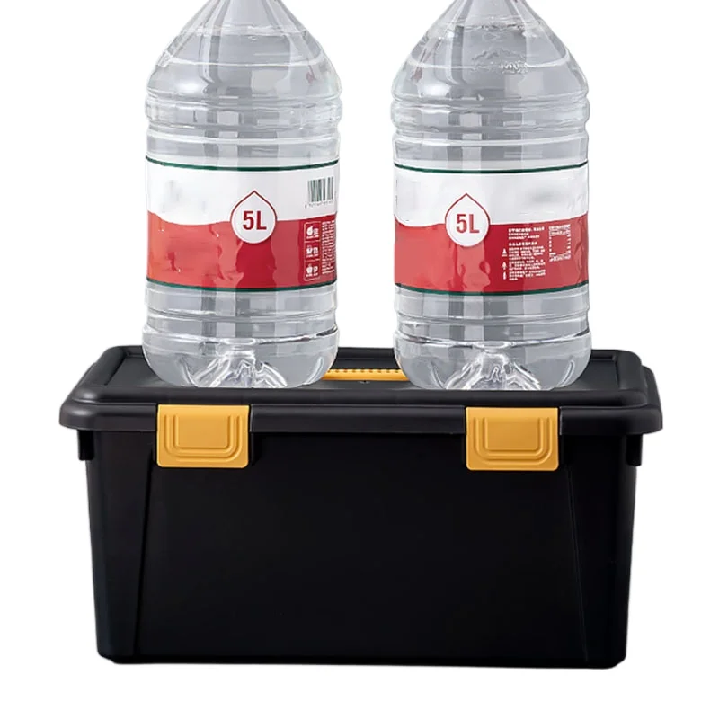 Handheld Toolbox Multifunctional Double-layer Toolbox Portable Tough Build Tool Chest with Lid Large Plastic Storage Boxes